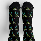 Clarinet Stickman Socken (Oben)