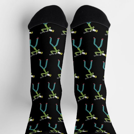 Clarinet Stickman Socken (Oben)