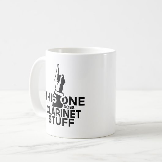 Clarinet Stuff - Funny Clarinet Music Kaffeetasse (Vorderseite Links)