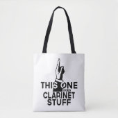 Clarinet Stuff - Funny Clarinet Music Tasche (Vorderseite)