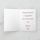 Clarinet Teacher Musikalische Weihnachtskarte Feiertagskarte (Innenseite)