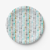 Clarinet Themed Pappteller (Vorderseite)