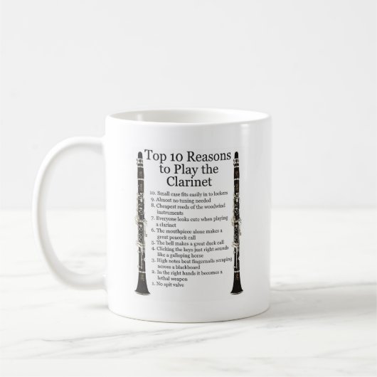 Clarinet Top 10 Kaffeetasse (Links)