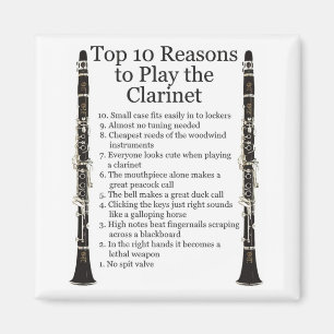 Clarinet Top 10 Magnet