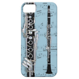 Clarinet- u. Notenentelefonkasten. Auswahlfarbe iPhone 11 Hülle