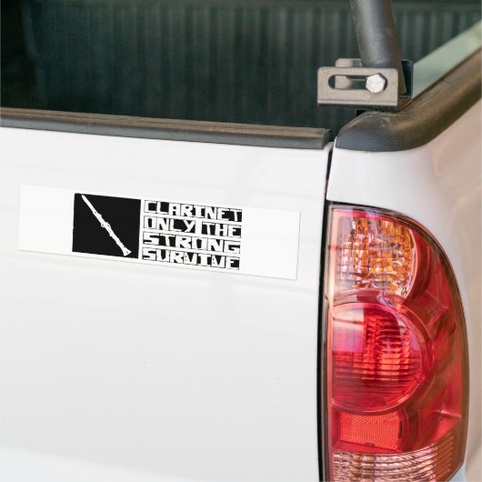 Clarinet überleben autoaufkleber (Auf Lkw)