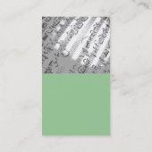 Clarinet-und Mozart-Visitenkarte Visitenkarte (Rückseite)