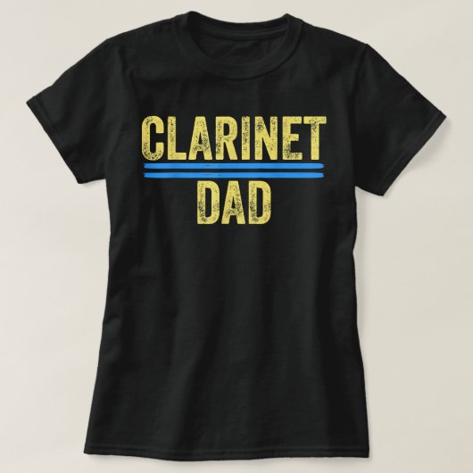 Clarinet Vater Daddy Music Gift4 T-Shirt (Design vorne)