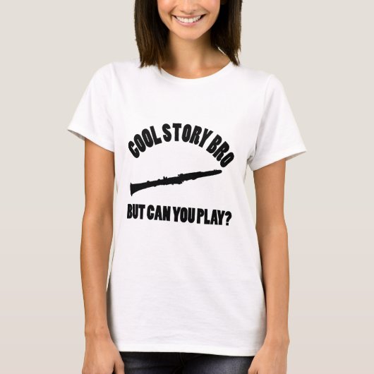 Clarinet-vektorentwürfe T-Shirt (Vorderseite)