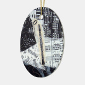 Clarinet-Verzierung Keramikornament (Links)