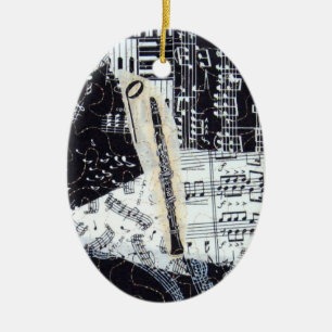 Clarinet-Verzierung Keramikornament