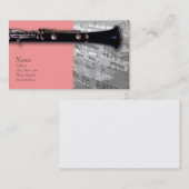 Clarinet-Visitenkarte für ClarinetCentral.com Visitenkarte (Vorne/Hinten)