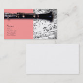 Clarinet-Visitenkarte für ClarinetCentral.com Visitenkarte (Vorne/Hinten)