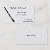 Clarinet-Visitenkarte Visitenkarte (Vorne/Hinten)