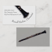 Clarinet-Visitenkarte Visitenkarte (Vorne/Hinten)