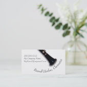 Clarinet-Visitenkarte Visitenkarte (Stehend Vorderseite)