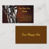 Clarinet-Visitenkarten Visitenkarte (Vorne/Hinten)