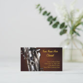 Clarinet-Visitenkarten Visitenkarte (Stehend Vorderseite)