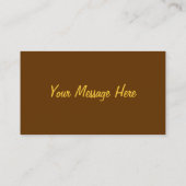 Clarinet-Visitenkarten Visitenkarte (Rückseite)