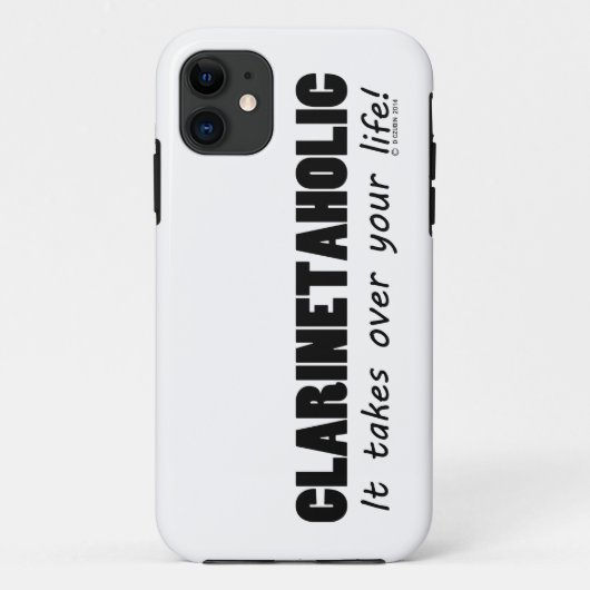 Clarinetaholic Case-Mate iPhone Hülle (Rückseite)