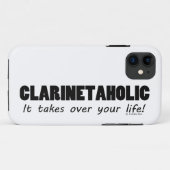 Clarinetaholic Case-Mate iPhone Hülle (Rückseite (Horizontal))