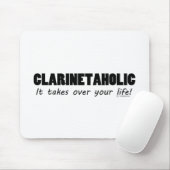 Clarinetaholic Mousepad (Mit Mouse)