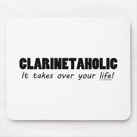 Clarinetaholic Mousepad (Vorne)