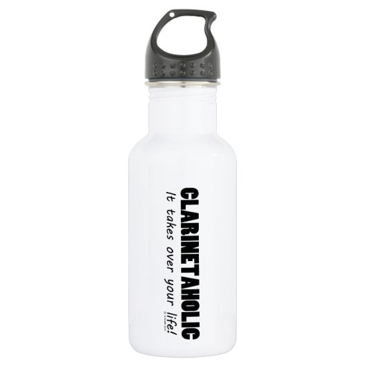 Clarinetaholic Trinkflasche (Vorderseite)