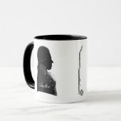 Clarinetist Anton Stadler und Komponist Mozart Tas Tasse (Vorderseite Links)