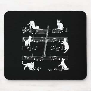 Clarinetist Katzen für den Cat Love Klarinettenspi Mousepad