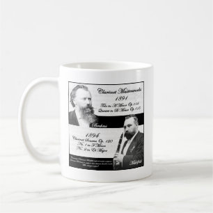 Clarinetist Mühlfeld Brahms Kaffeetasse