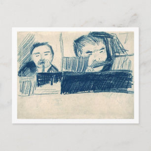 Clarinetist und Piccolo Player, Vincent van Gogh Postkarte