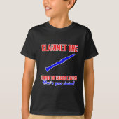 Clarinetliebhaberentwurf T-Shirt (Vorderseite)