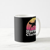 Clarinets für Pferde und Klarinette Kaffeetasse (VorderseiteRechts)