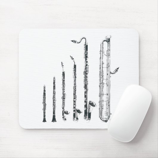 Clarinets Mousepad (Mit Mouse)