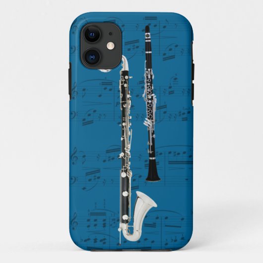 Clarinets u. Musiktelefonkasten. Auswahlfarbe Case-Mate iPhone Hülle (Rückseite)