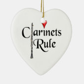 Clarinetspieler-Musiker Verzierung IRGENDEINE Keramikornament (Rechts)