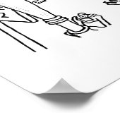 Clarinetville White Poster (Ecke)