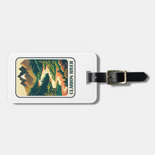 Clarion River Pennsylvania Colors Gepäckanhänger (Vorderseite horizontal)