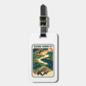 Clarion River Pennsylvania Colors Gepäckanhänger (Vorderseite vertikal)