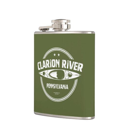 Clarion River Pennsylvania Kayaking Flachmann (Links)