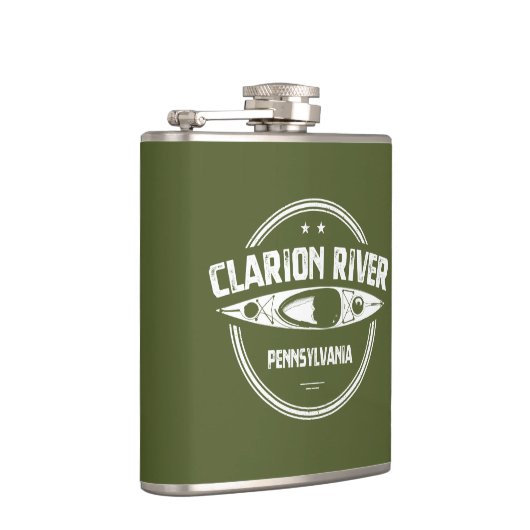 Clarion River Pennsylvania Kayaking Flachmann (Rechts)