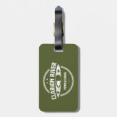 Clarion River Pennsylvania Kayaking Gepäckanhänger (Rückseite vertikal)