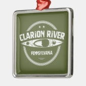 Clarion River Pennsylvania Kayaking Ornament Aus Metall (Links)