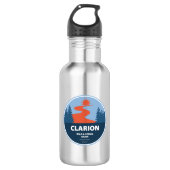 Clarion Wild und Landschaftlicher Fluss Edelstahlflasche (Vorderseite)