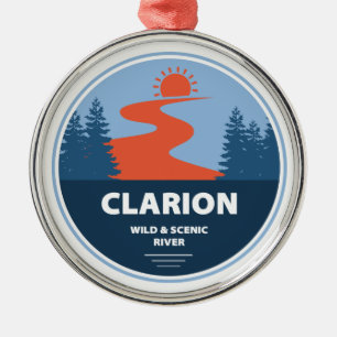 Clarion Wild und Landschaftlicher Fluss Ornament Aus Metall