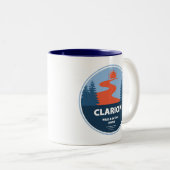 Clarion Wild und Landschaftlicher Fluss Zweifarbige Tasse (VorderseiteRechts)