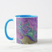 ~ CLARISSA ~ GLOSSY 3D Glossy Green Lila Blue Tasse (Links)