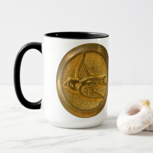 Claritas antike Knöpfe Tasse
