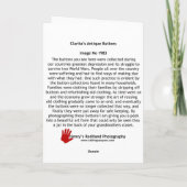 Claritas-Tasten Image1983-Karte Karte (Rückseite)